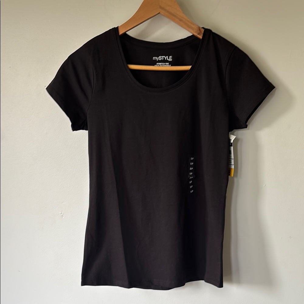 NWT My Style Black Tee | Women's Small Minimalist Basic T-Shirt